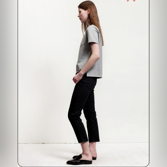 Acne Studios Acne Row Black Velvet Women's Jeans Size 28 Made in Italy - Picture 1 of 13